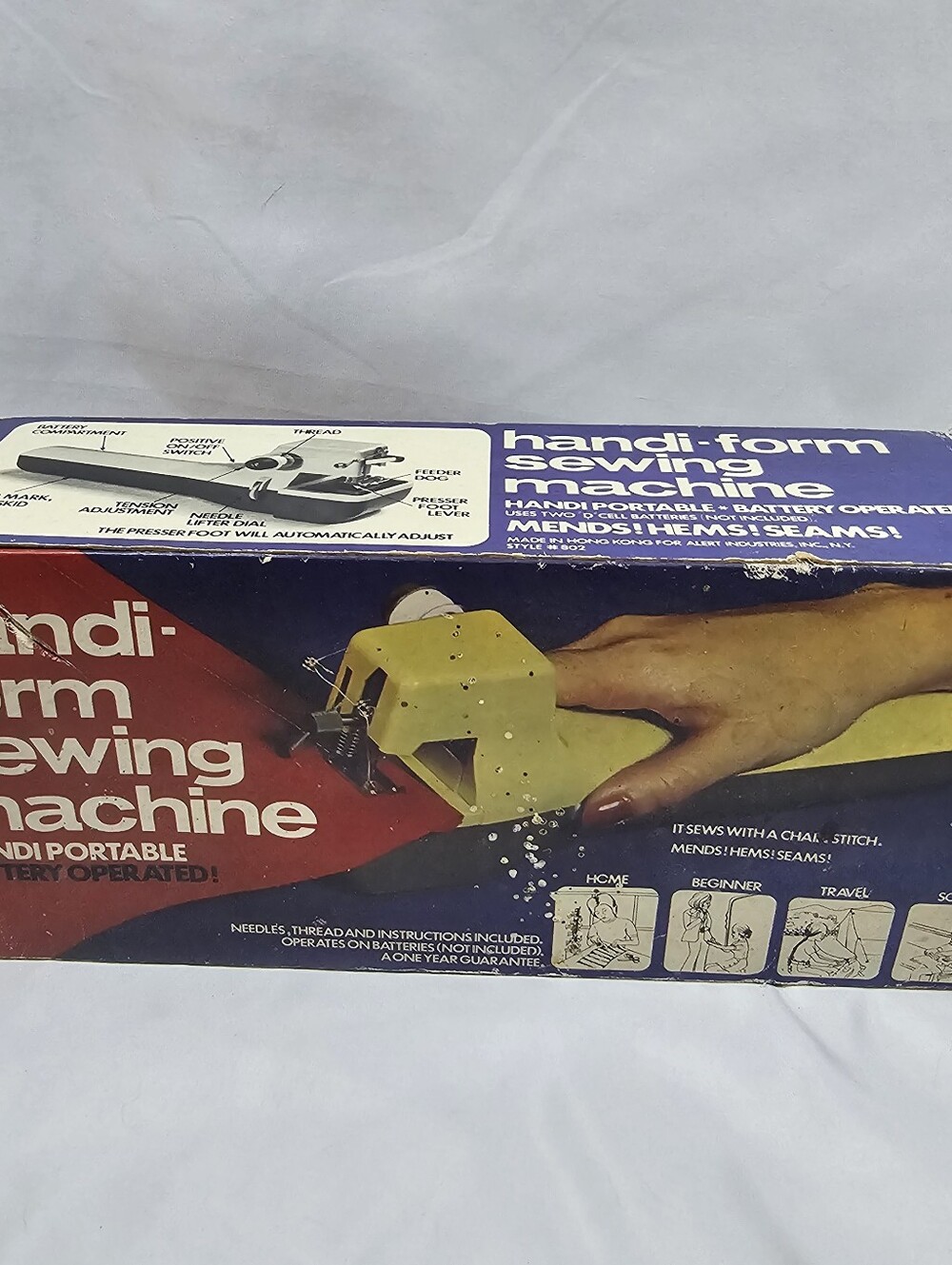 Vtg Handi-Form Sewing Machine Hand Held Mends Hems Seams
